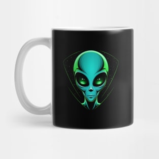 Green Alien Head Mug